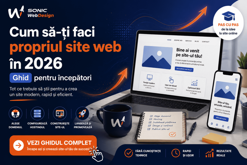 Cum sa-ti faci propriul site web in 2026: Ghid pentru incepatori