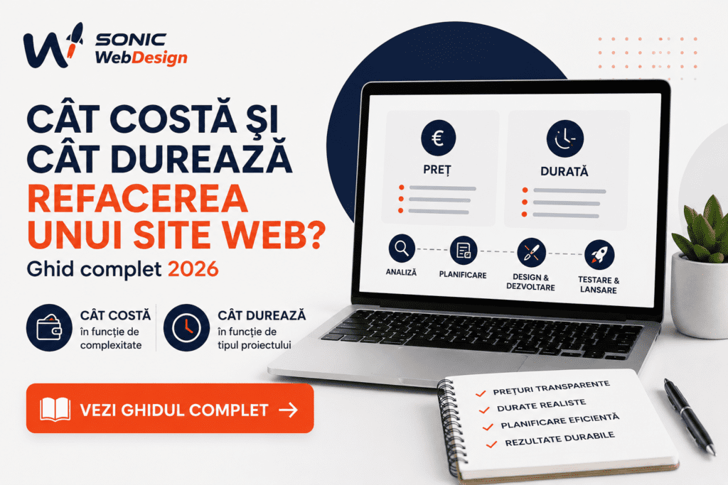 Cat costa si cat dureaza refacerea unui site web? Ghid complet 2026