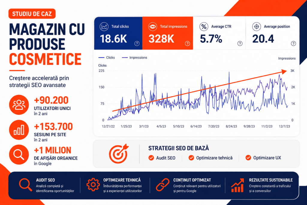 Studiu de Caz: peste 1 milion de afisari in Google pentru un Site din Industria Beauty prin Redesign & SEO